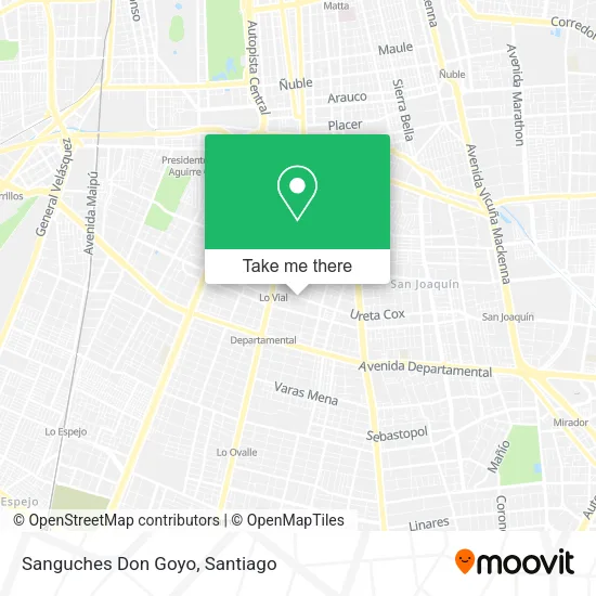 Sanguches Don Goyo map