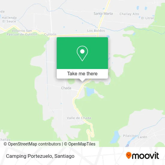 Mapa de Camping Portezuelo