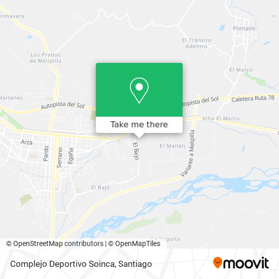 Complejo Deportivo Soinca map
