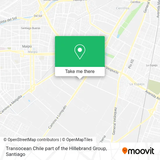 Transocean Chile part of the Hillebrand Group map