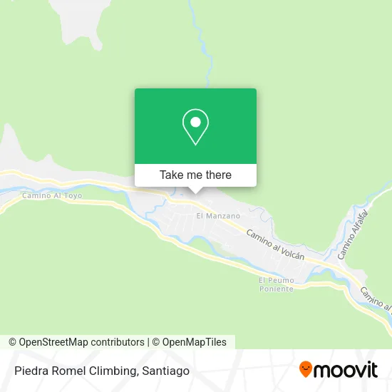Mapa de Piedra Romel Climbing
