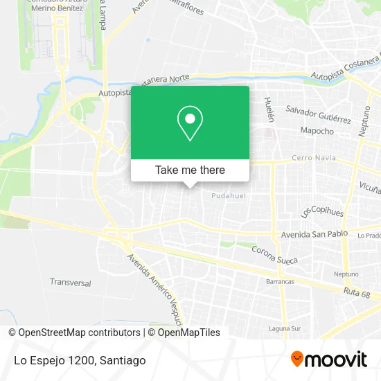 Lo Espejo 1200 map