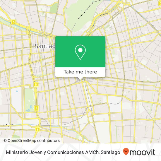 Ministerio Joven y Comunicaciones AMCh map