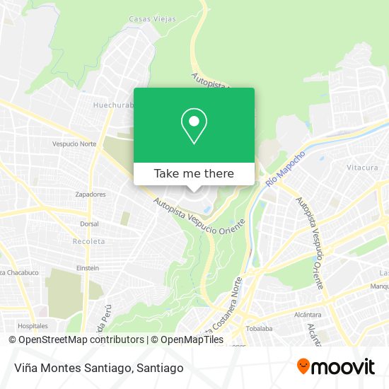 Viña Montes Santiago map