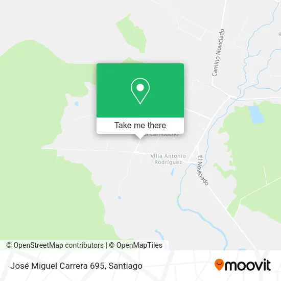José Miguel Carrera 695 map