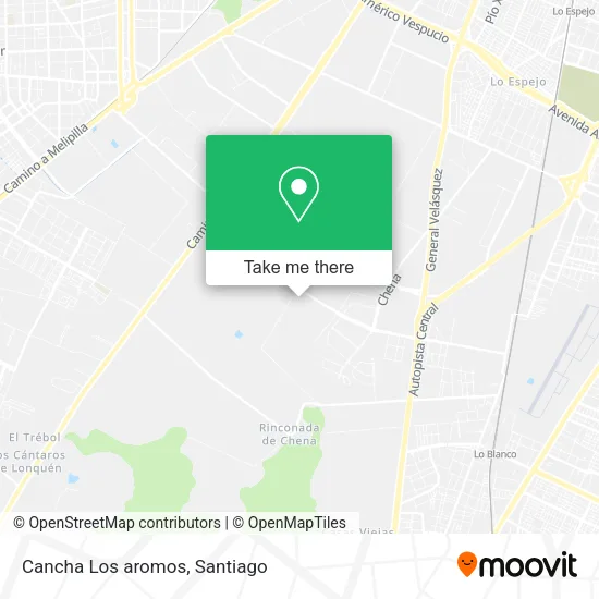 Cancha Los aromos map