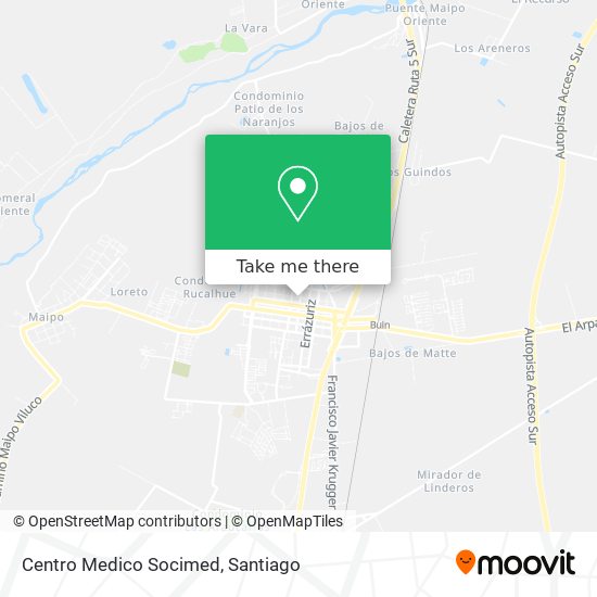 Mapa de Centro Medico Socimed