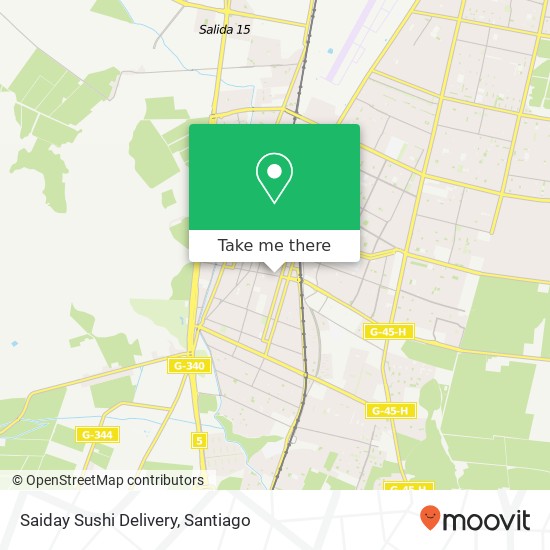 Mapa de Saiday Sushi Delivery