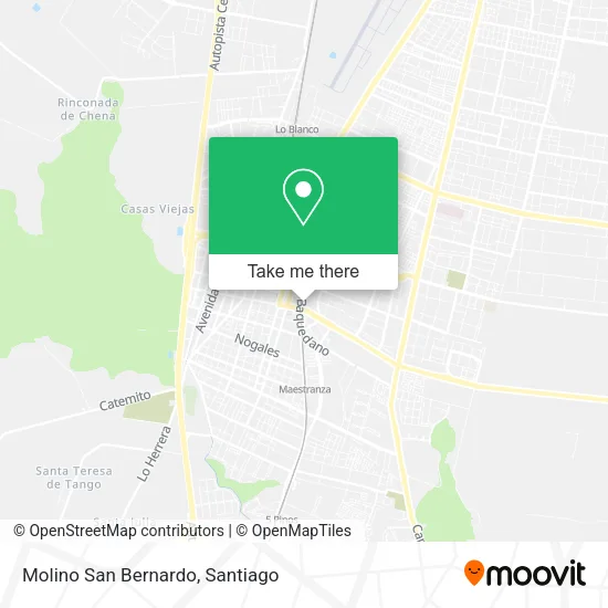 Molino San Bernardo map