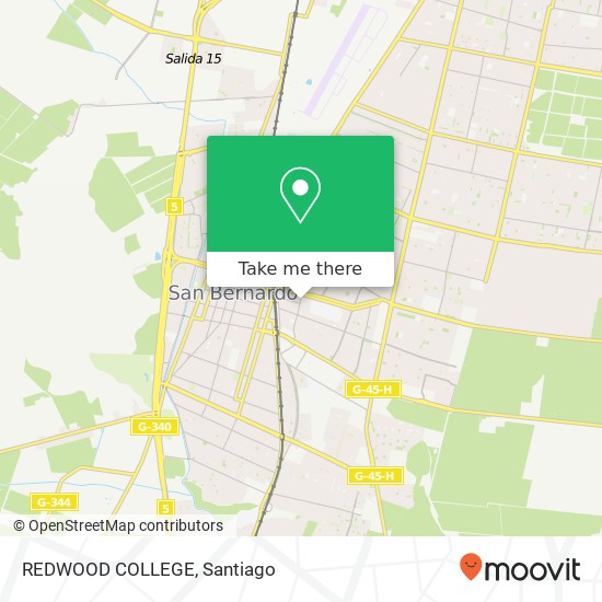 Mapa de REDWOOD COLLEGE