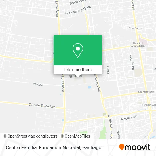 Centro Familia, Fundación Nocedal map