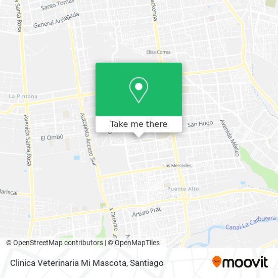 Clinica Veterinaria Mi Mascota map