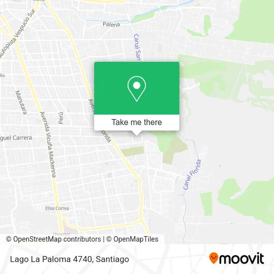 Lago La Paloma 4740 map