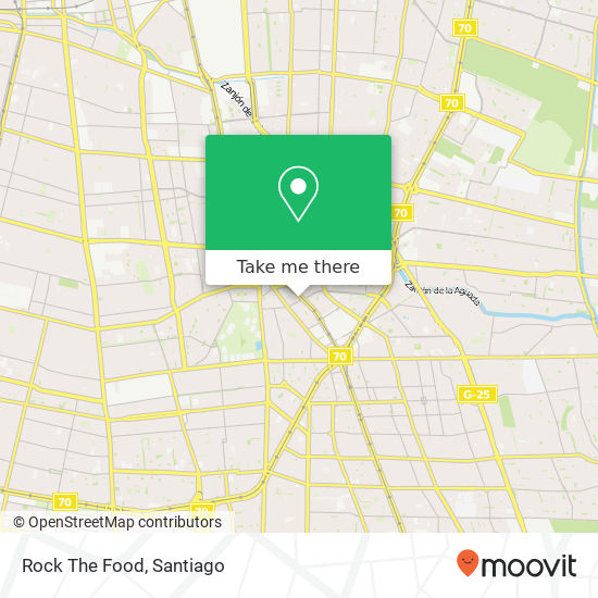 Rock The Food map