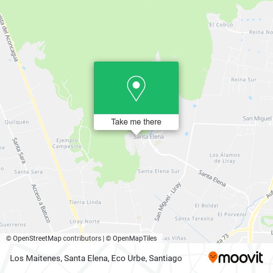 Mapa de Los Maitenes, Santa Elena, Eco Urbe