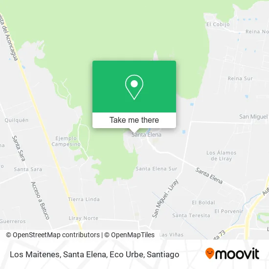 Los Maitenes, Santa Elena, Eco Urbe map