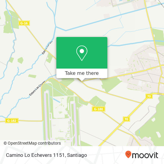 Camino Lo Echevers 1151 map