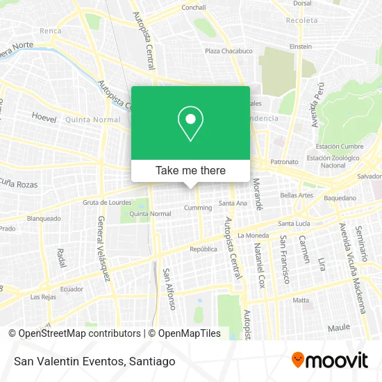 San Valentin Eventos map