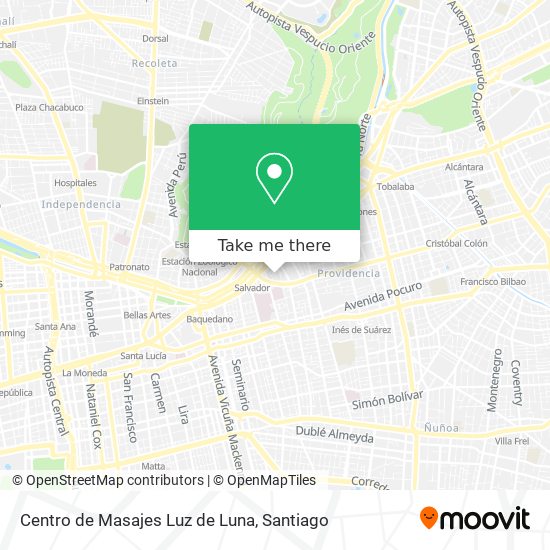 Centro de Masajes Luz de Luna map