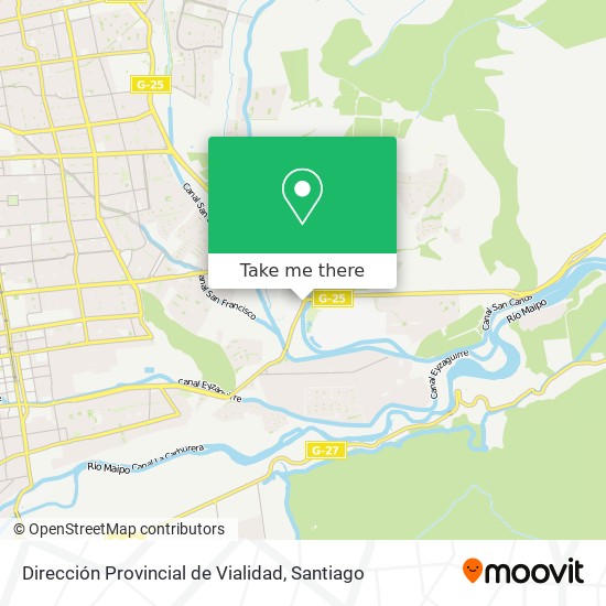 Dirección Provincial de Vialidad map