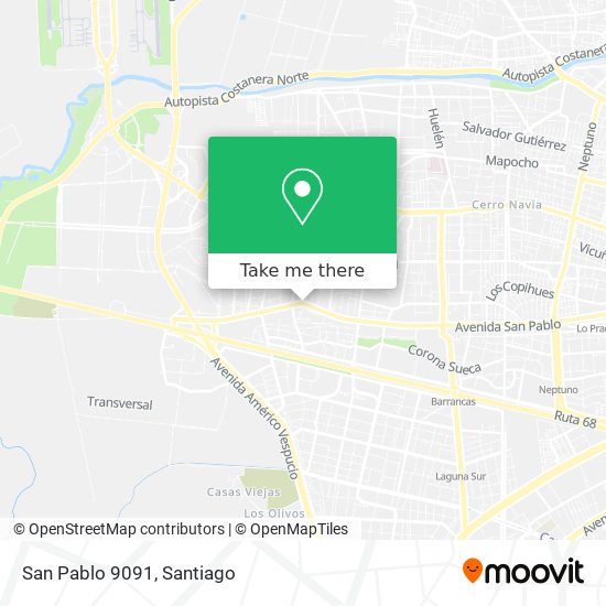 San Pablo 9091 map
