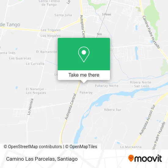 Camino Las Parcelas map