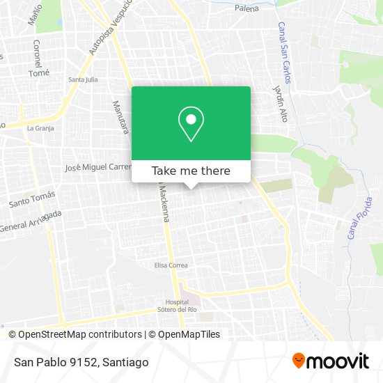 San Pablo 9152 map