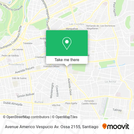 Avenue Americo Vespucio Av. Ossa 2155 map