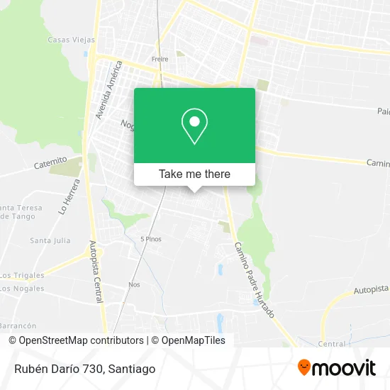 Rubén Darío 730 map