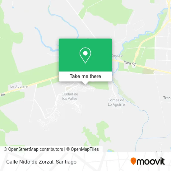 Mapa de Calle Nido de Zorzal