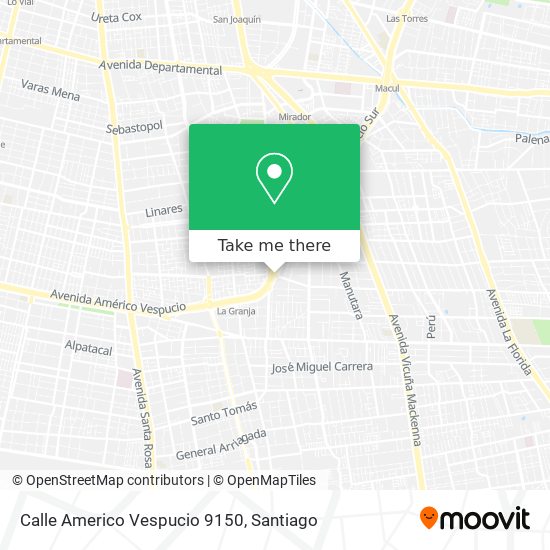 Calle Americo Vespucio 9150 map