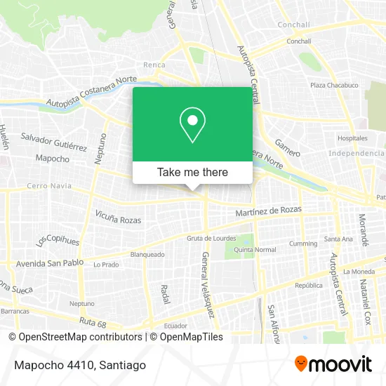 Mapocho 4410 map