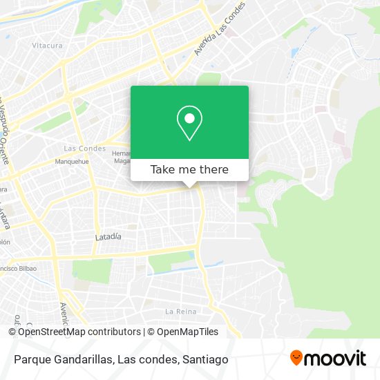 Parque Gandarillas, Las condes map