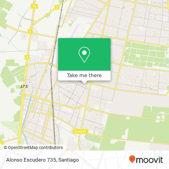 Alonso Escudero 735 map