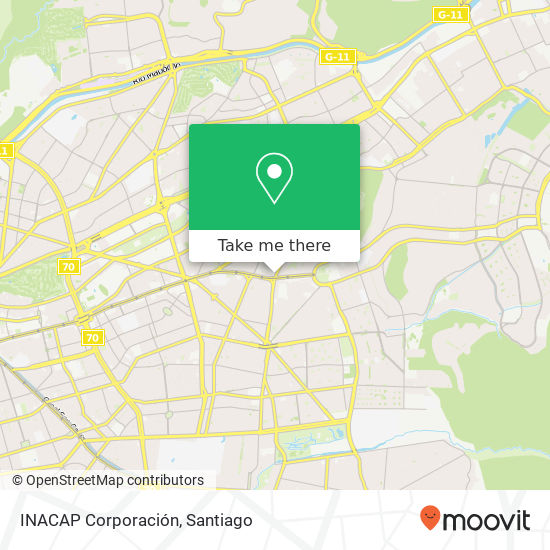 INACAP Corporación map