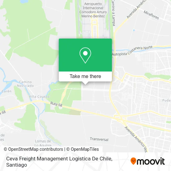 Ceva Freight Management Logistica De Chile map