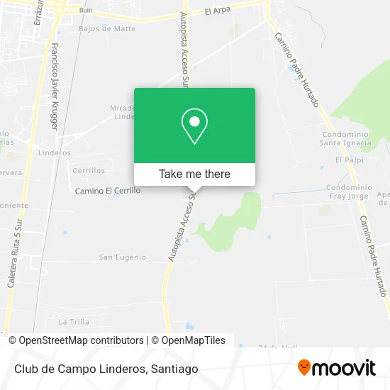 Club de Campo Linderos map
