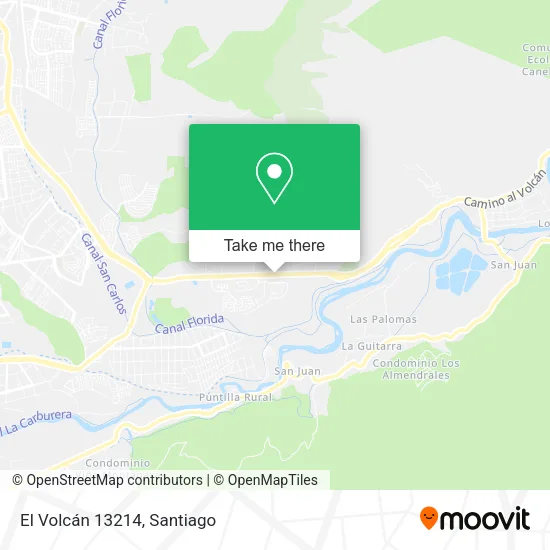 El Volcán 13214 map
