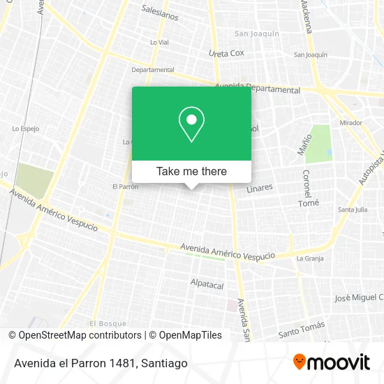 Avenida el Parron 1481 map