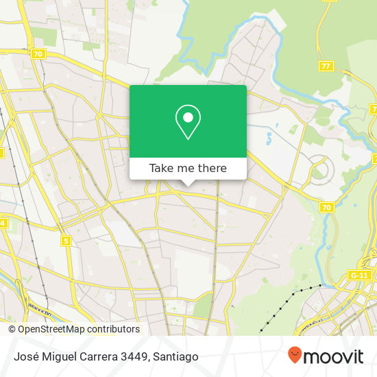 José Miguel Carrera 3449 map