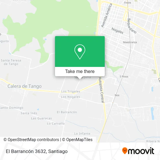 El Barrancón 3632 map