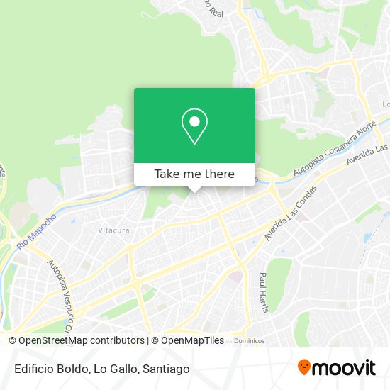 Mapa de Edificio Boldo, Lo Gallo