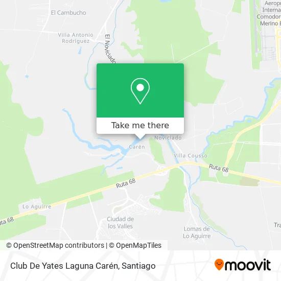 Club De Yates Laguna Carén map