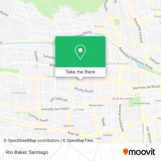 Río Baker map