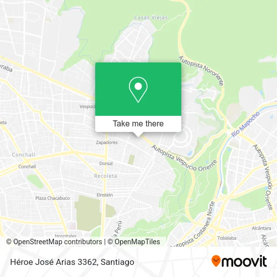 Héroe José Arias 3362 map