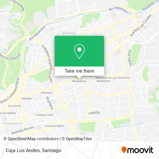 Caja Los Andes map