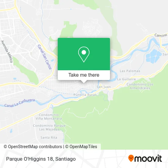 Parque O'Higgins 18 map
