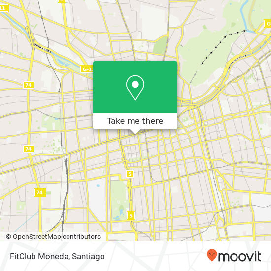 FitClub Moneda map