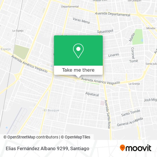 Elias Fernández Albano 9299 map