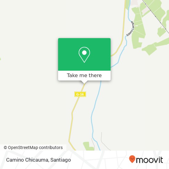 Camino Chicauma map